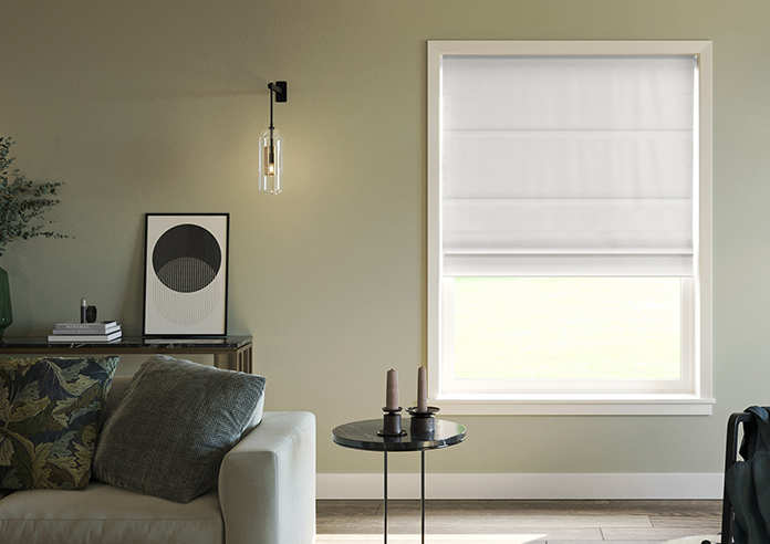 Bruschal (Blackout), Light Grey - Twist&Fit Roman Blind - Image 3
